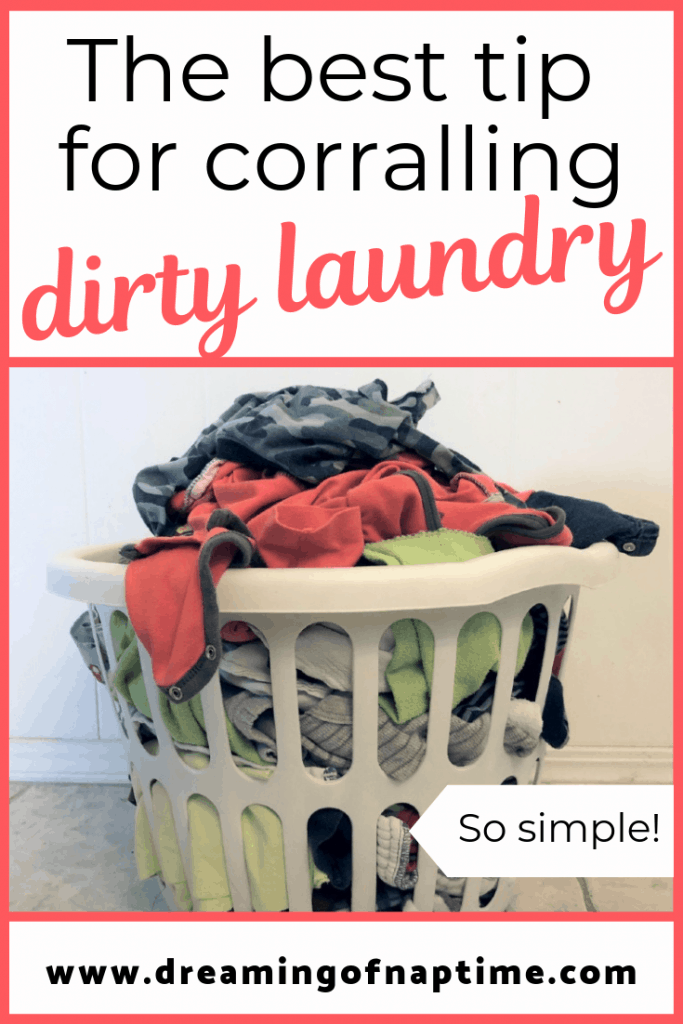 The best tip for corralling dirty laundry | This Simplified Home