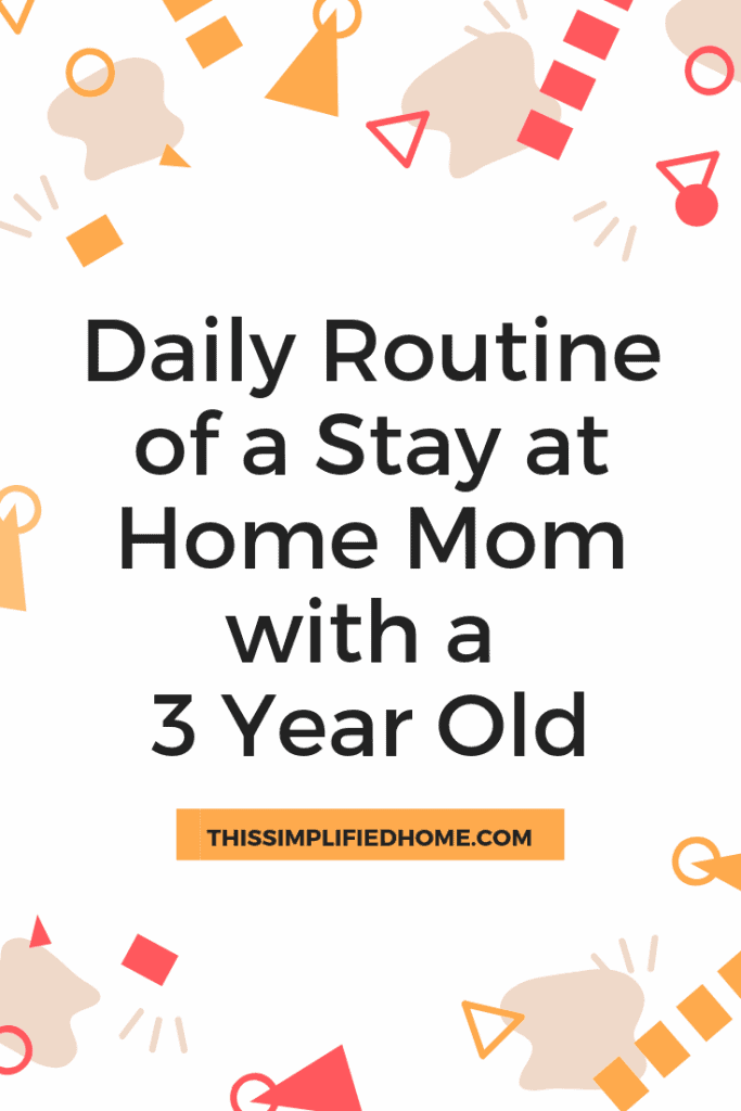 3 Year Old Daily Routine Chart