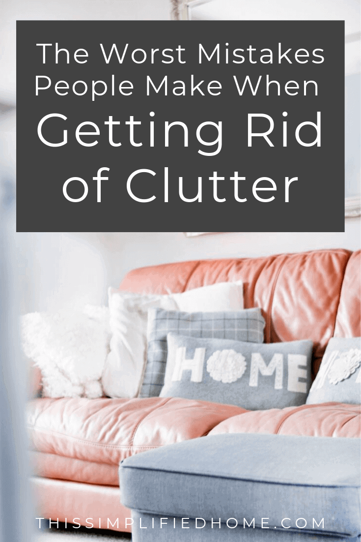 Getting Rid of Clutter