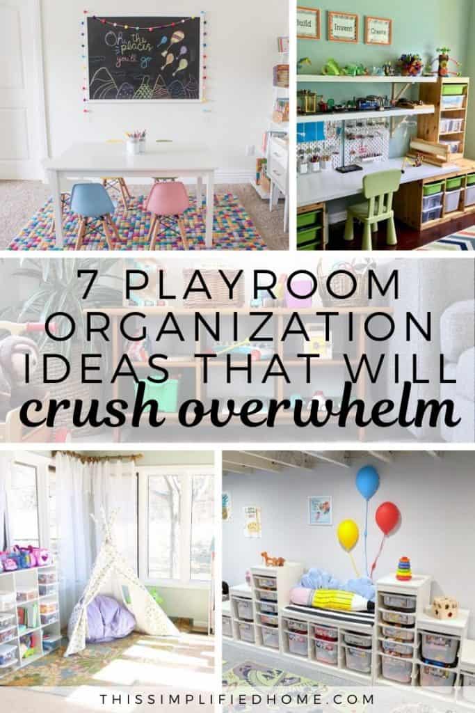 playroom organization on a budget