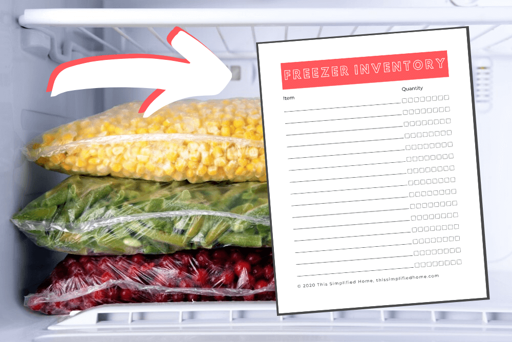 Freezer Inventory Printable