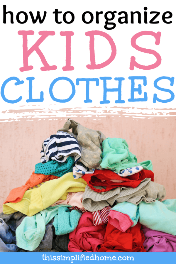 how to organize kids' clothing